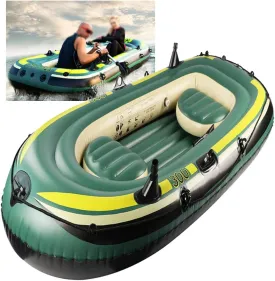13 Person Thicken Raft Kayak Assault Rubber Boats, WearResisting Hovercraft Dinghies Fishing, Entertainment Inflatable Boat 230x130x35cm