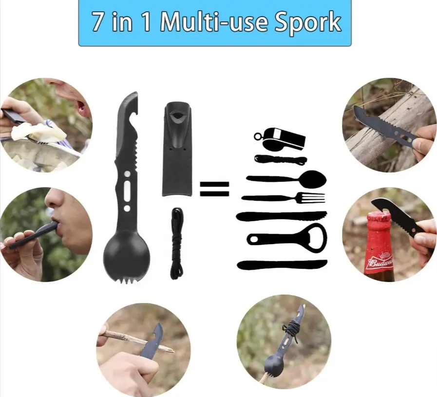 16-In-1 Outdoor Tactical Survival Camping Multi-Functional Kit