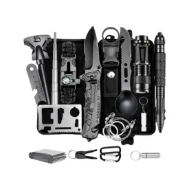 16-In-1 Outdoor Tactical Survival Camping Multi-Functional Kit