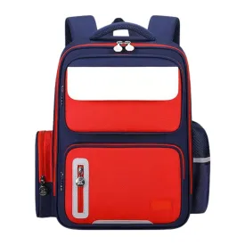 41Cm Durable And Waterproof Kid'S School Backpack Md-37 -Red And Blue