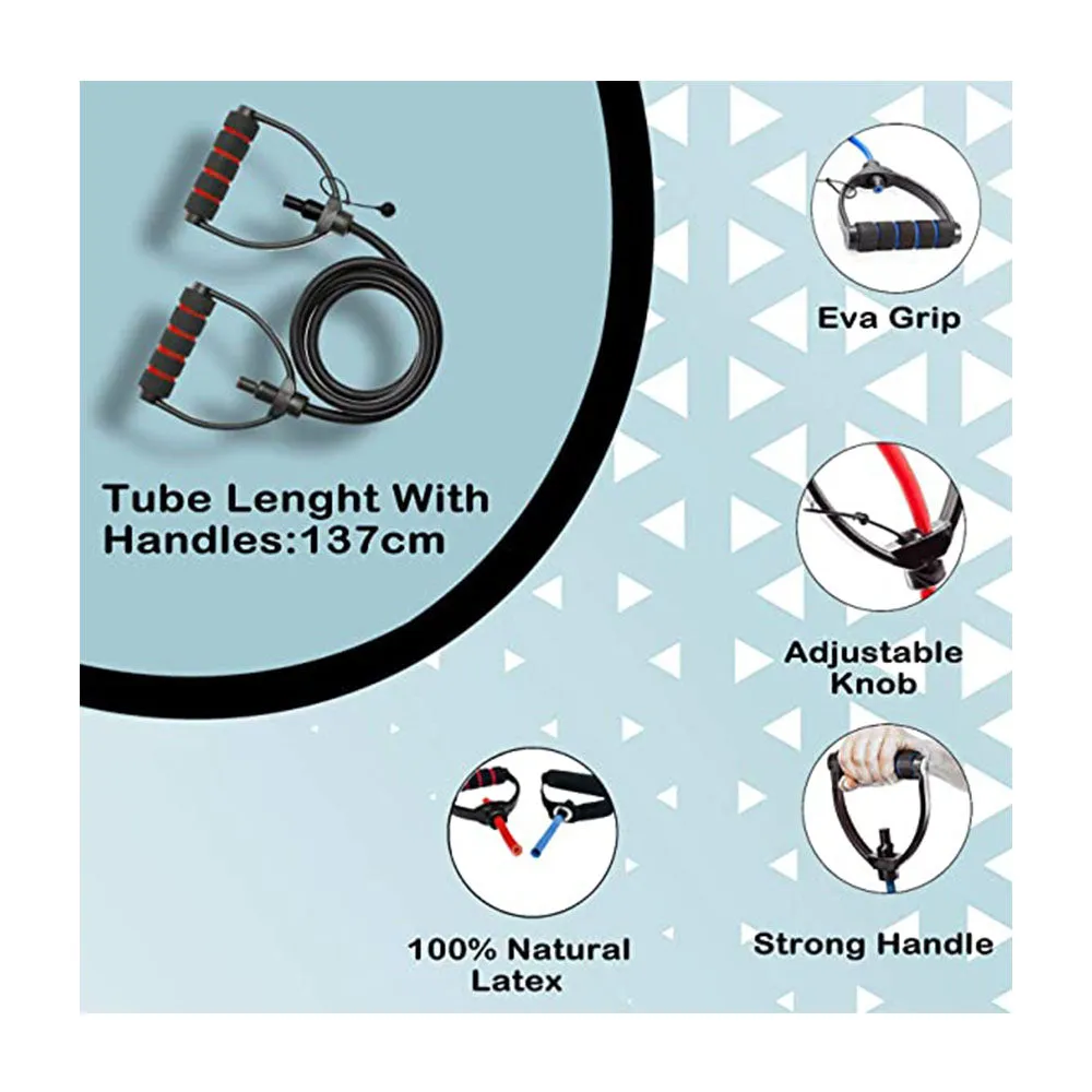 Adjustable Toning Tube Full Body Home Gym Resistance Tube
