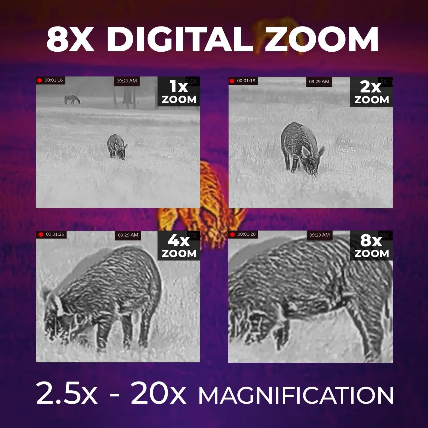 AGM Global Vision Rattler V2 Thermal Imaging Rifle Scope for Hunting. High Resolution Thermal Scope with High Sensitivity Thermal Optics IR Vision riflescope. Waterproof & Durable Design