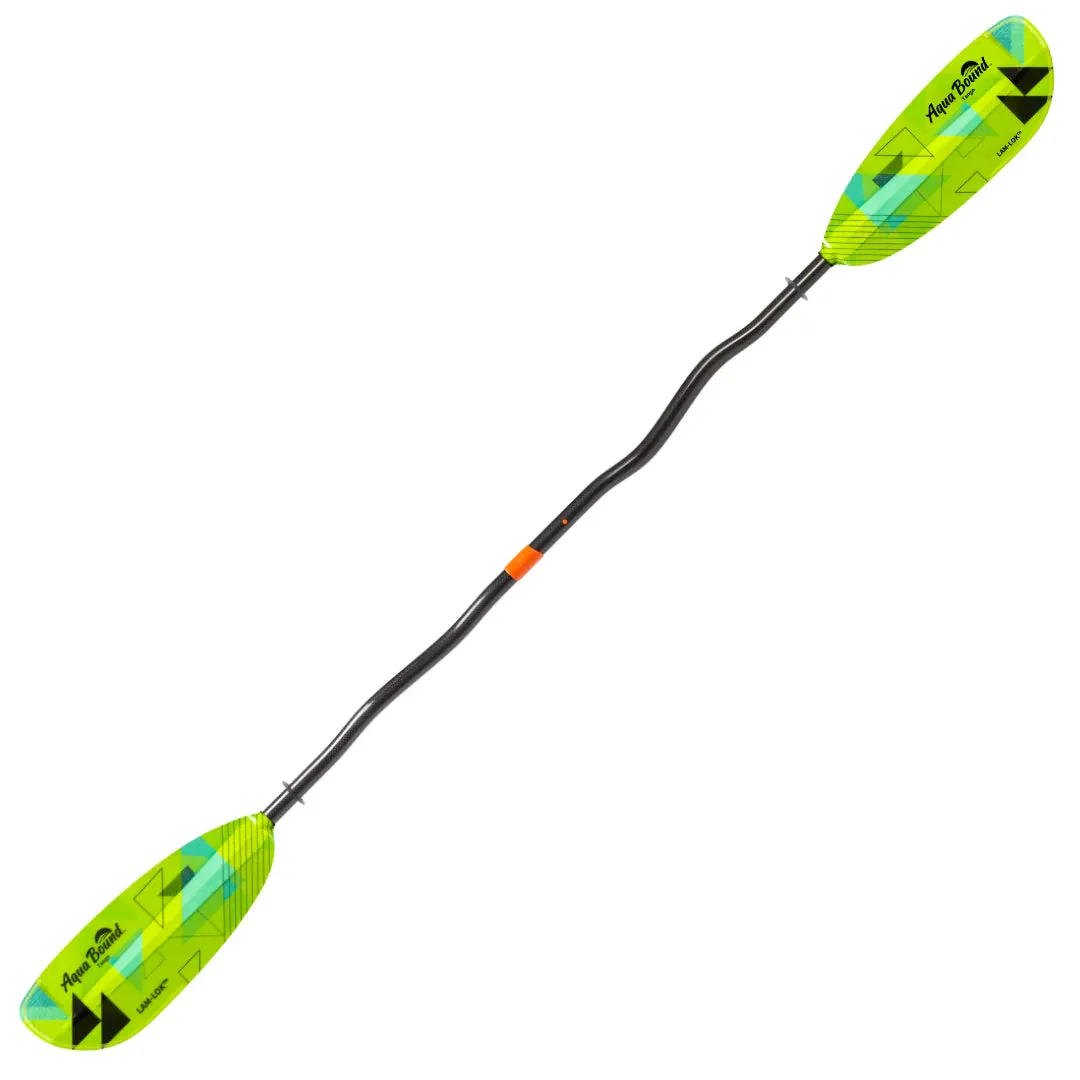 Aqua Bound Tango Lam-Lok Fiberglass Bent Shaft Posi-Lok Kayak Paddle