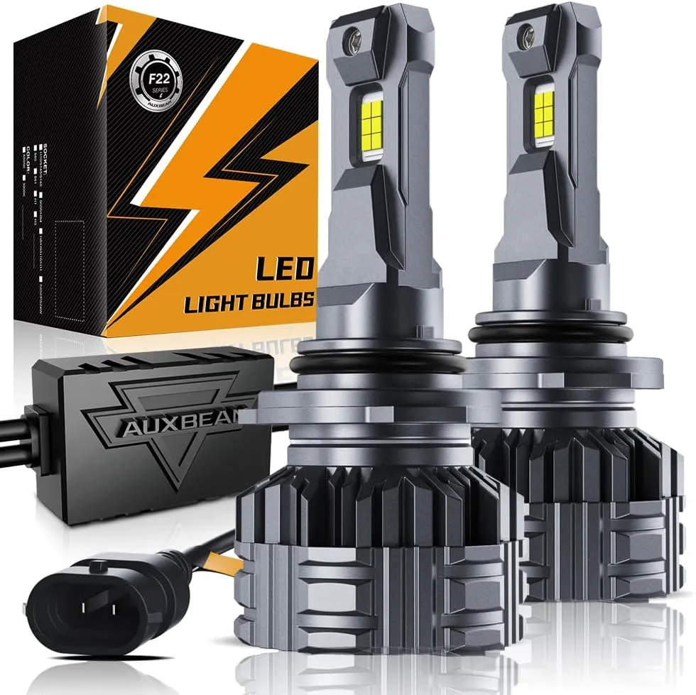 Auxbeam 9006 HB3 Fog Light, F22 Series 9006 Powersports, 6500K 110W 24000LM 700% Brighter 9006 Light For UTV ATV Offroad Vehicles