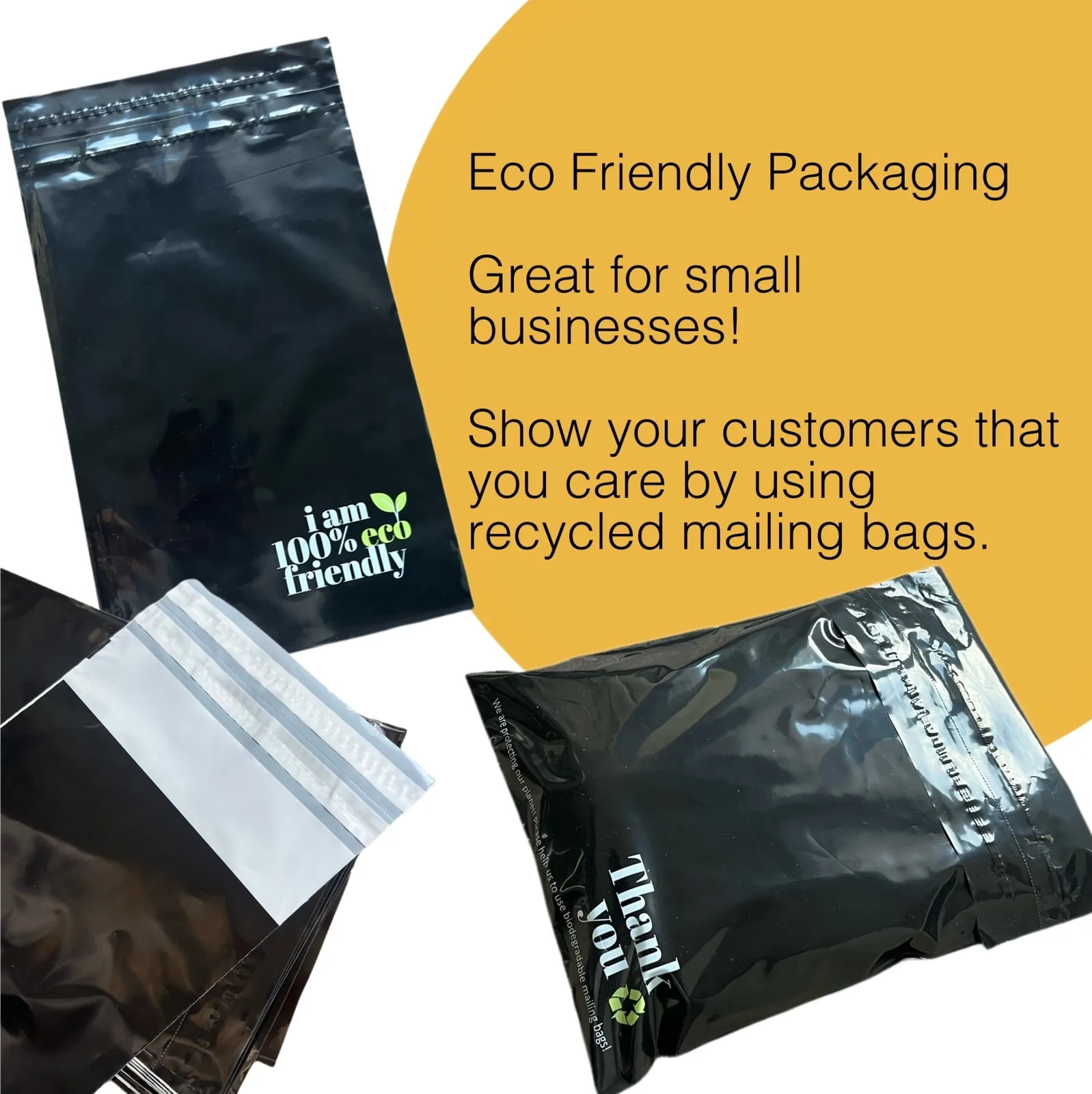 Biodegradable Mailing Bags 100% with Double Peel & Seal Tape, 30 cm x 40 cm   7 cm 10 units