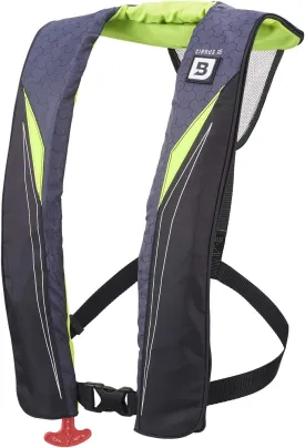BLUESTORM Gear Cirrus26 Inflatable PFD Life Jackets for Adults | US Coast Guard Approved Automatic Life Vest w/Manual Override Convertibility