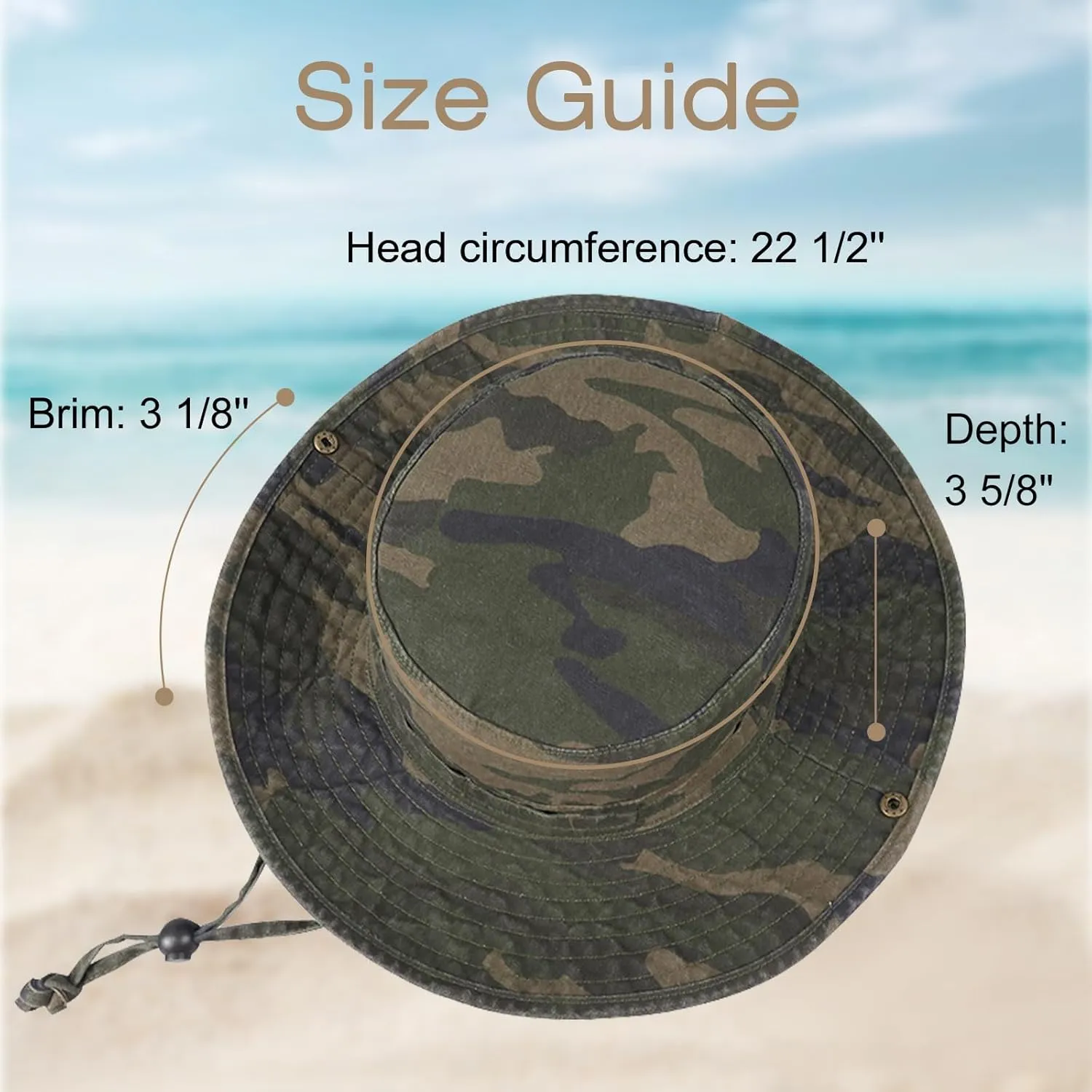 Bucket Hat Wide Brim UV Protection Sun Hat Boonie Hats Fishing Hiking Safari Outdoor Hats for Men and Women