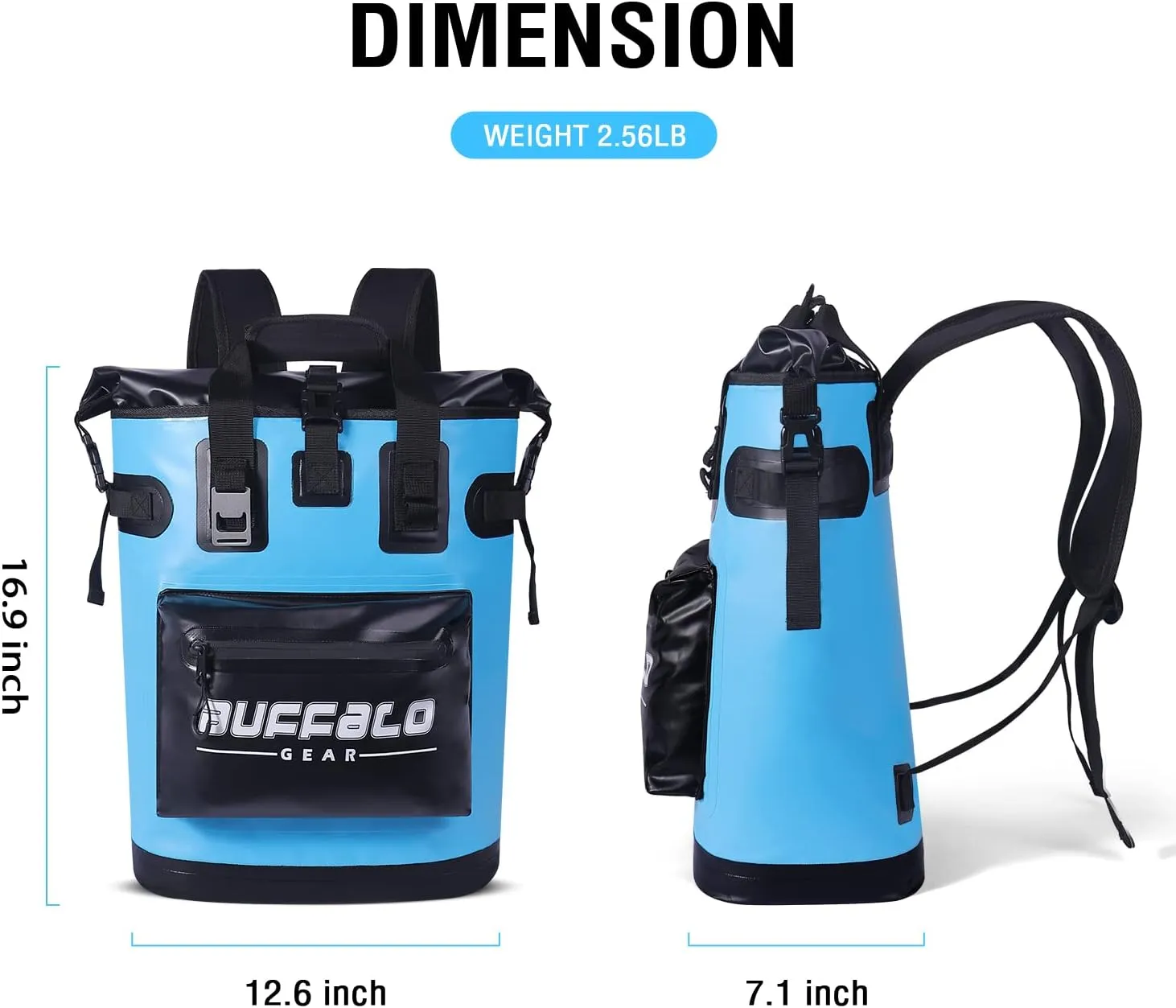 Buffalo Gear Cooler Backpack18L,30L Leakproof Camping Backpack Cooler Insulated Cooler for Picnic Beach Hiking Park Fishing