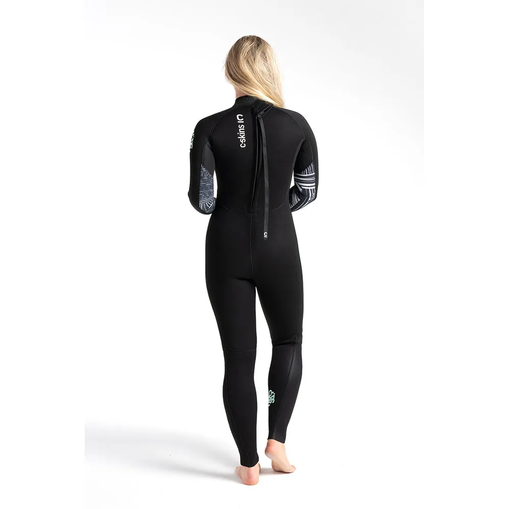 C-Skins Surflite 5/4/3mm Wetsuit - Raven Black Mono