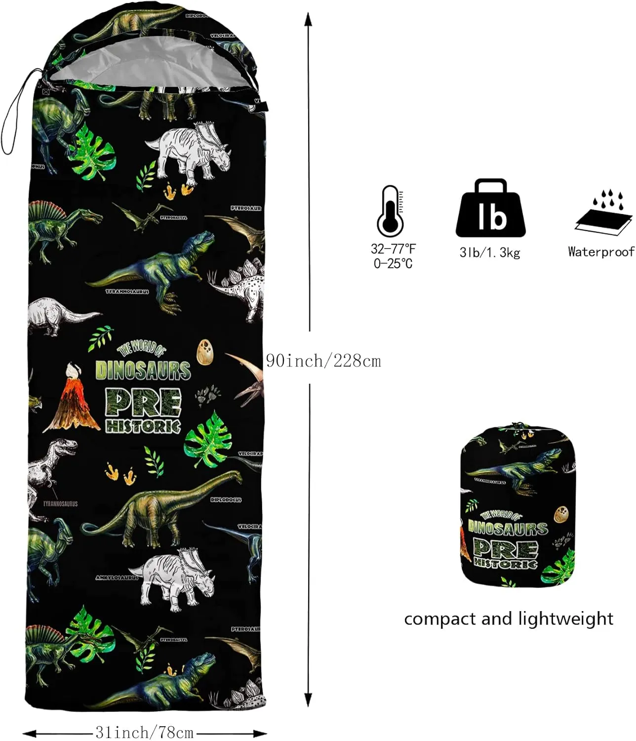 Camping Sleeping Bags,3 Season Warm & Cool Weather,Lightweight,Waterproof Sleeping Bags for Adults & Kids,Traveling,and Outdoors,Camping Gear Equipment