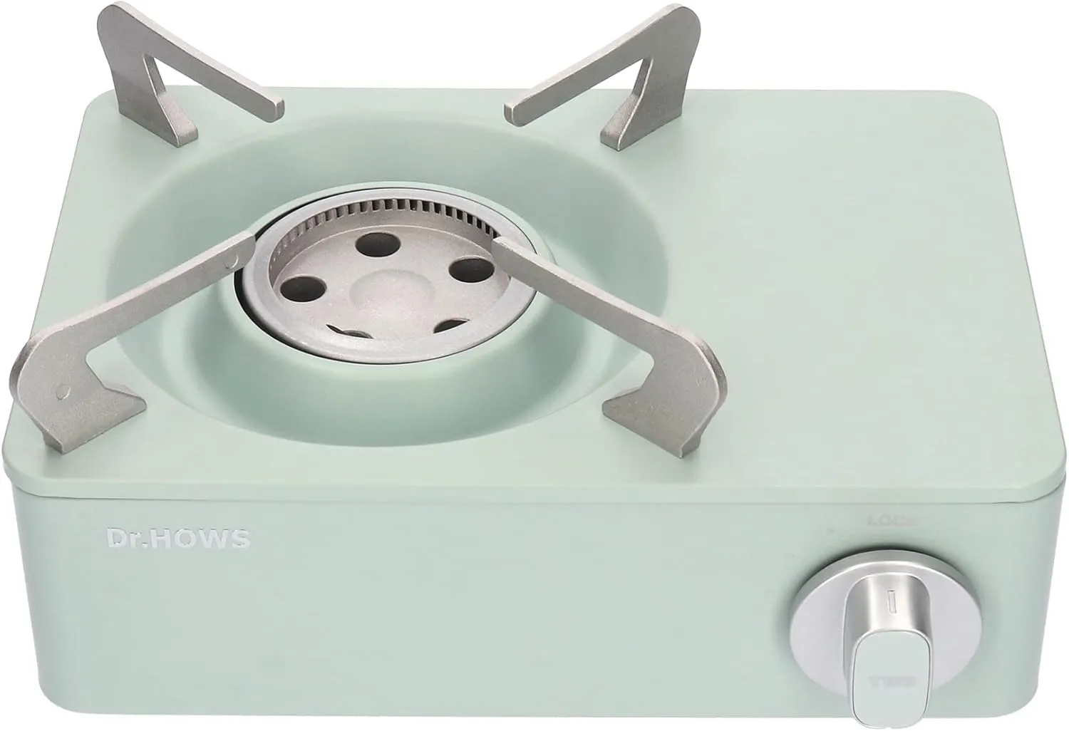 Dr.HOWS Twinkle Mini Camping Stove Burner - Portable Butane Stove for Camping, Picnic, Outdoor - Single Burner Camp Stove with Carrying Case - Mint