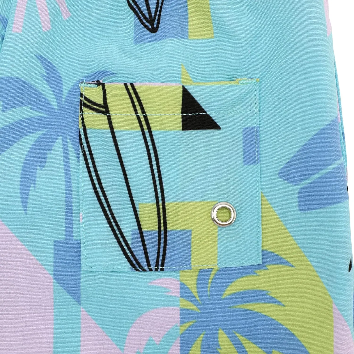 Durio Boys' Swim Trunks - Quick Dry Board Shorts with Stretchy Fabric