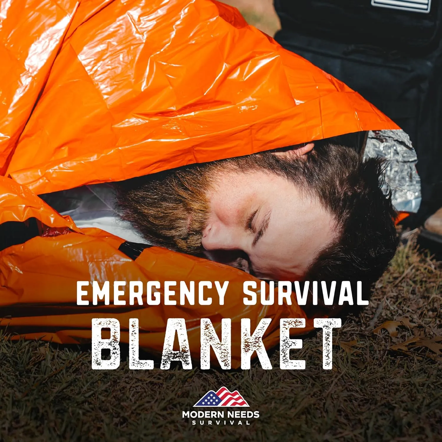 Emergency Sleeping Bag  Thermal Blankets for Survival | Emergency Blanket & Bivy Sack | Lightweight, Compact, Wind & Waterproof | Space-Tech Insulation | 7 ft x 3 ft