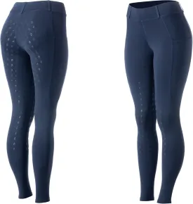 Equinavia Classic Womens Silicone Full Seat Horse Riding Pants with Phone Pockets | Equestrian Breeches Schooling Tights