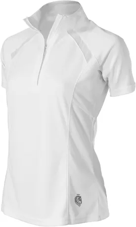 Equinavia Ingrid Women's Equestrian Show Shirt - Short Sleeved Performance Shirt with Cooling Mesh Panels