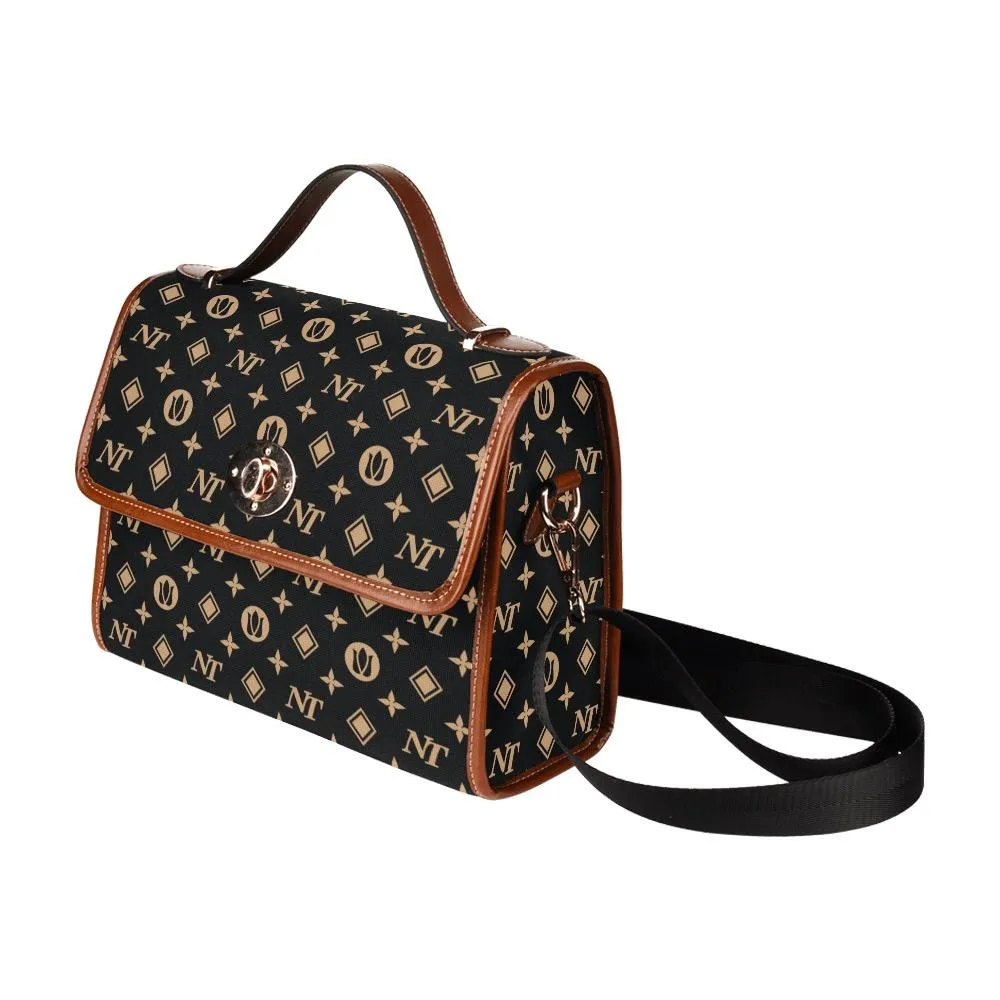 Fancy NT Black Waterproof Canvas Bag/ (Model 1641)