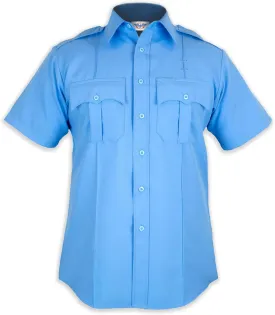 First Class 100% Polyester Short Sleeve Men's Uniform Shirt White