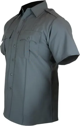 First Class 100% Polyester Short Sleeve Men's Uniform Shirt White