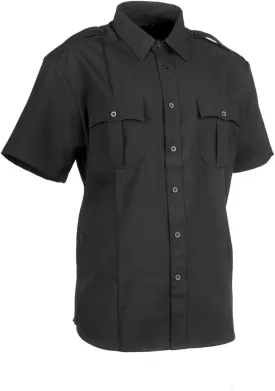 First Class 100% Polyester Short Sleeve Men's Uniform Shirt White