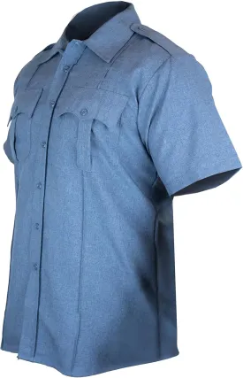First Class 100% Polyester Short Sleeve Men's Uniform Shirt White