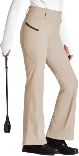 FitsT4 Sports Girl's Full Seat Horse Riding Pants Bootcut Riding Tights Kids Equestrian Breeches with Pockets