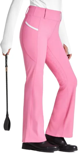 FitsT4 Sports Girl's Full Seat Horse Riding Pants Bootcut Riding Tights Kids Equestrian Breeches with Pockets