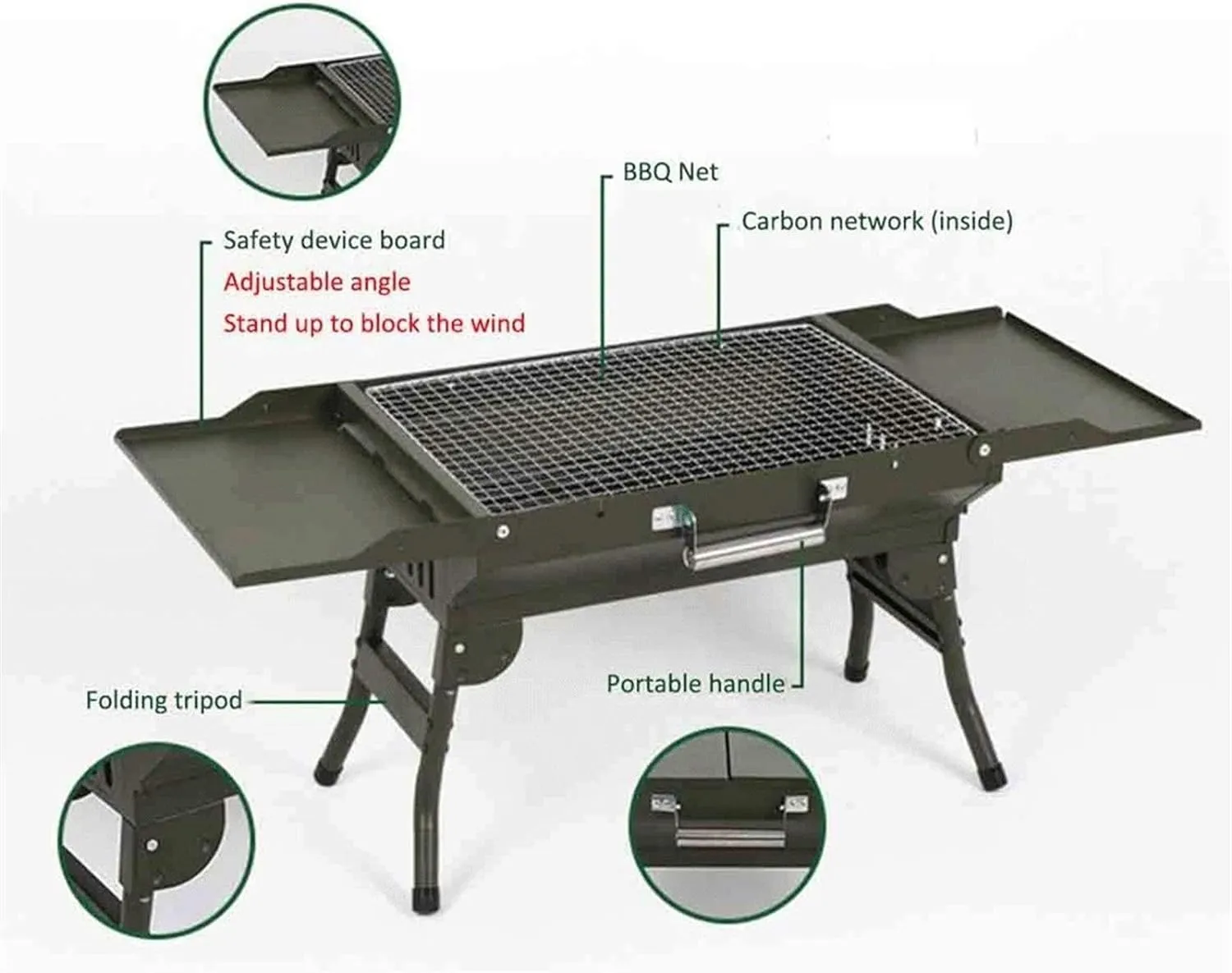Folding Outdoor Portable Barbecue Grill