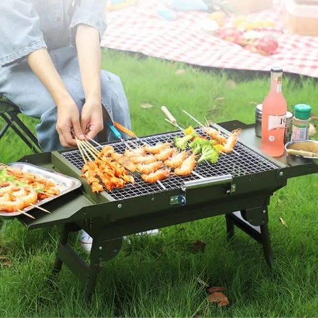 Folding Outdoor Portable Barbecue Grill