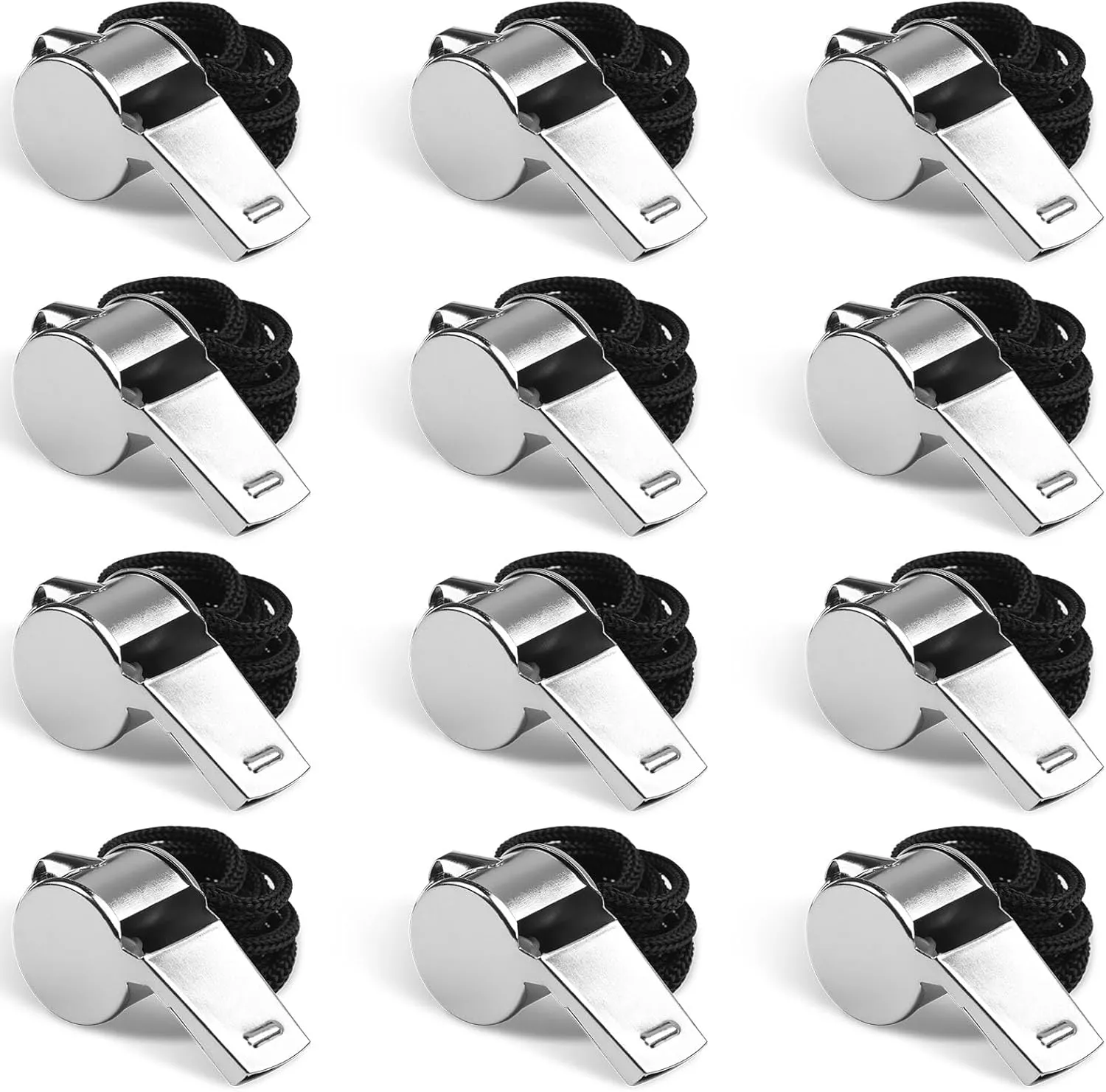 Fya Sports Whistle with Lanyard, Very Loud Stainless Steel Whistle, Ideal for Coaches, Referees, Personal Defense, and Recreation