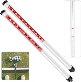 Golf Ball Retriever Professional Picker Golf Ball Shag Tube Plastic Release Retrievers Collector Practice Pick-up Sucker Tool, 35.4 Inch