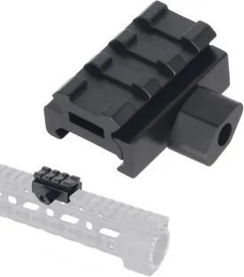 Gotical Three T Trading Low-Profile Compact Riser Mount, 0.5" High, 3 Slots for Scopes and Optics