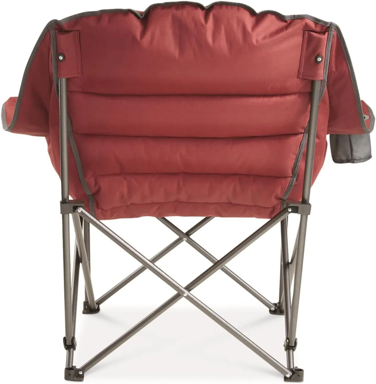 Guide Gear Oversized Extra Large Padded Camping Chair, Portable, Folding, Large Camp Lounge Beach Chairs for Outdoor, Adults, Men and Women, Heavy-Duty 400 Pound Capacity, with Cup Holder