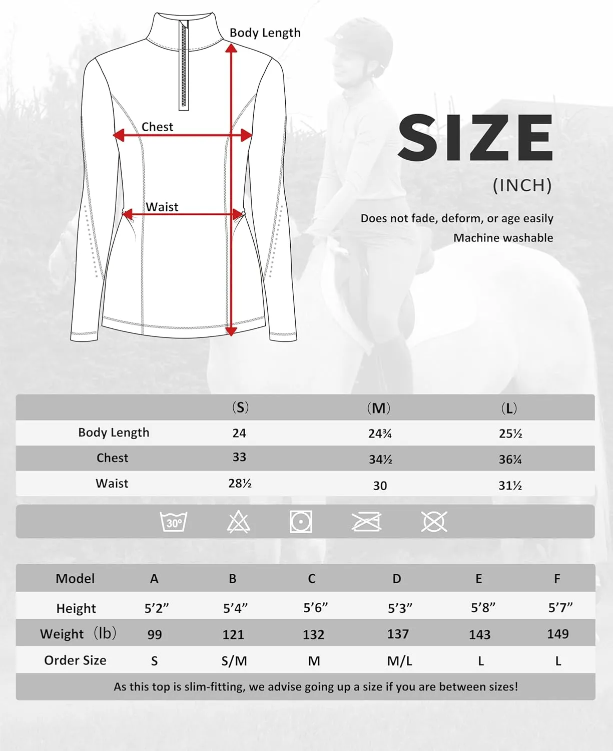 Harrison Howard Women's Horse Riding Shirts Long Sleeve Rider Top Stand Collar with Embroidery Equestrian Show Shirts