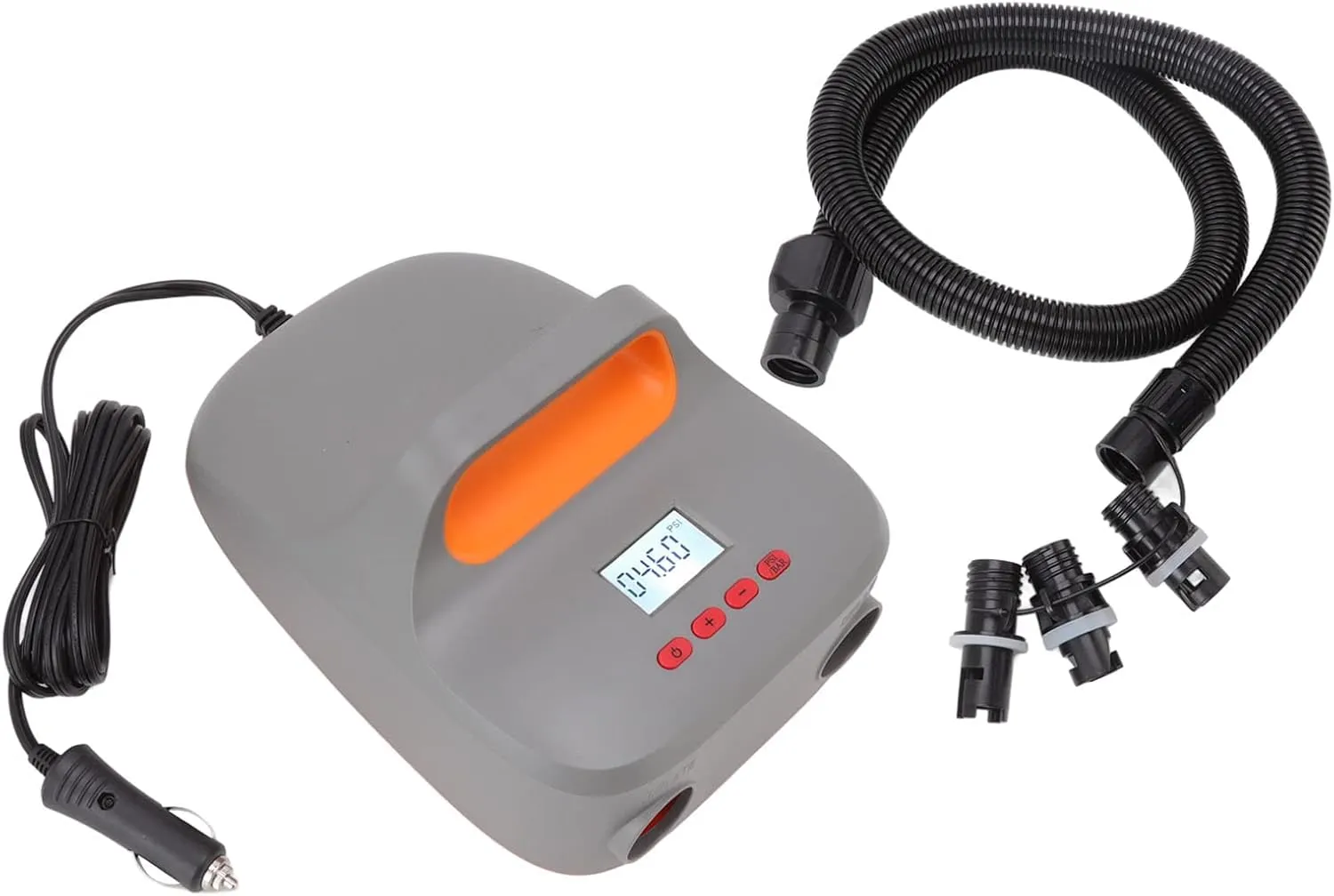 High Pressure Air Pump Paddle Board Electric Air Pump 20PSI Fast Inflation Deflation with LCD Screen for Stand Up Paddle Boards Inflatable Tents Boats ABS Material 1927g