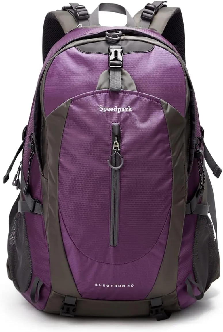Hiking Backpack 40L Waterproof Hiking Daypack with Rain Cover, Outdoor Trekking Travel Backpacks for Men Women