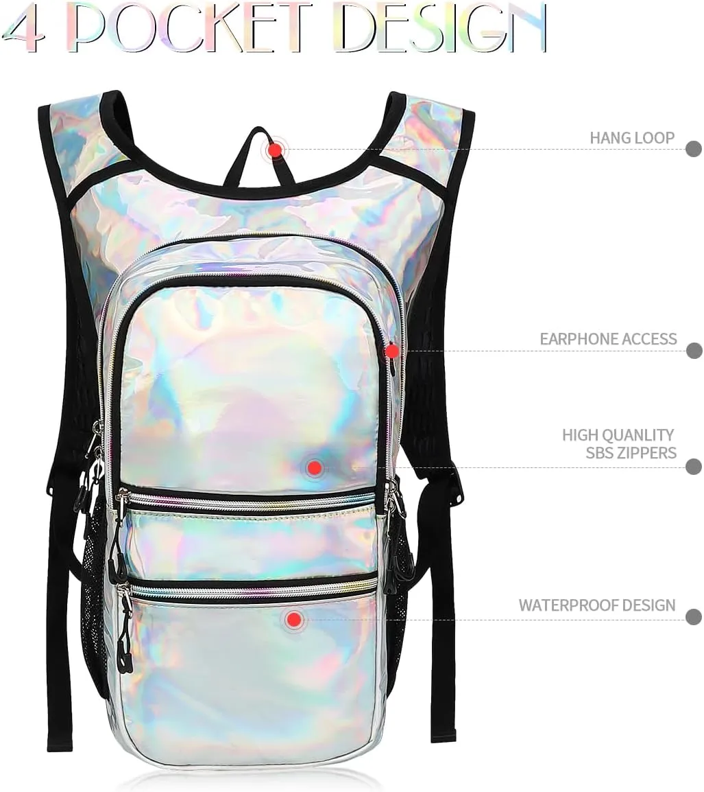 Hydration Pack, Water Backpack with 3L Hydration Bladder Lightweight Insulation, Festival Essential, Rave Hydration Backpack, Hydropack Backpack for Rave, Hiking, Biking, Running, Festival Gear