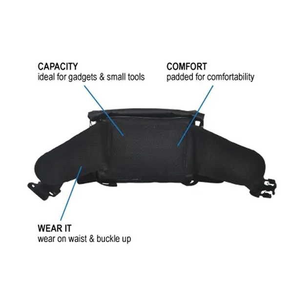 Hypergear Waist pouch Motorsports medium - Black