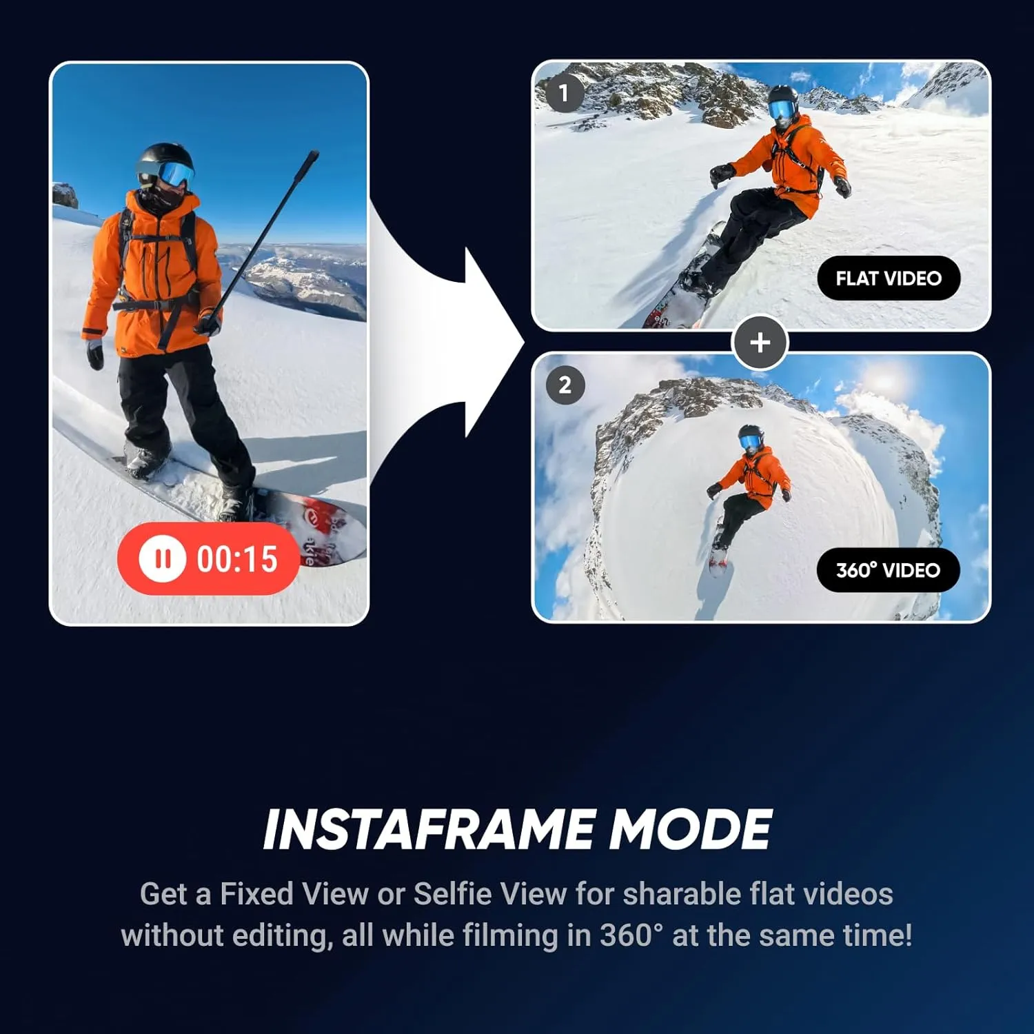 Insta360 X5 Get-Set Bundle - Waterproof 8K 360 Action Camera, Leading Low Light, Invisible Selfie Stick Effect, Rugged and Replaceable Lens, 3-Hour Battery, Built-in Wind Guard, Stabilization
