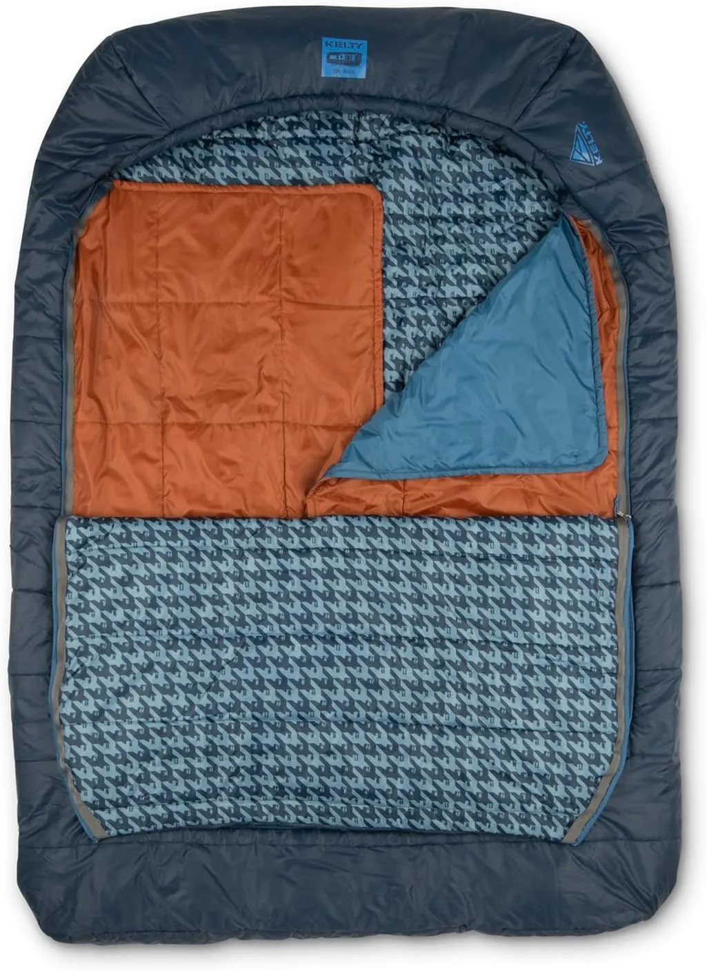 Kelty Tru.Comfort Doublewide 20 Degree Sleeping Bag  Two Person Synthetic Camping Sleeping Bag for Couples & Family Camping
