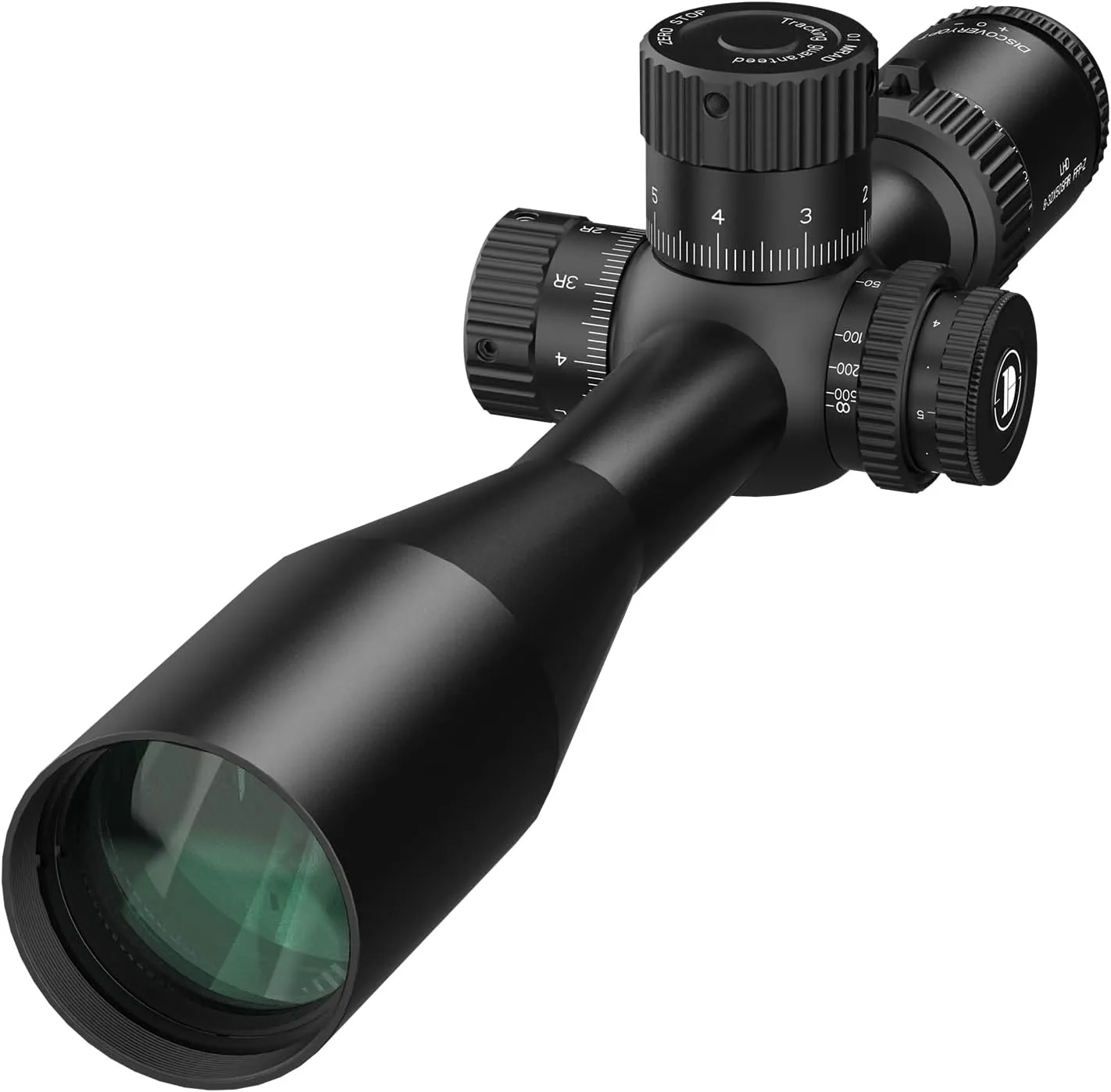 LHD 8-32X56 Rifle Scope, First Focal Plane, FFP Rifle Scope,6 Levels Illuminated Reticle, Zero Stop 34mm Tube