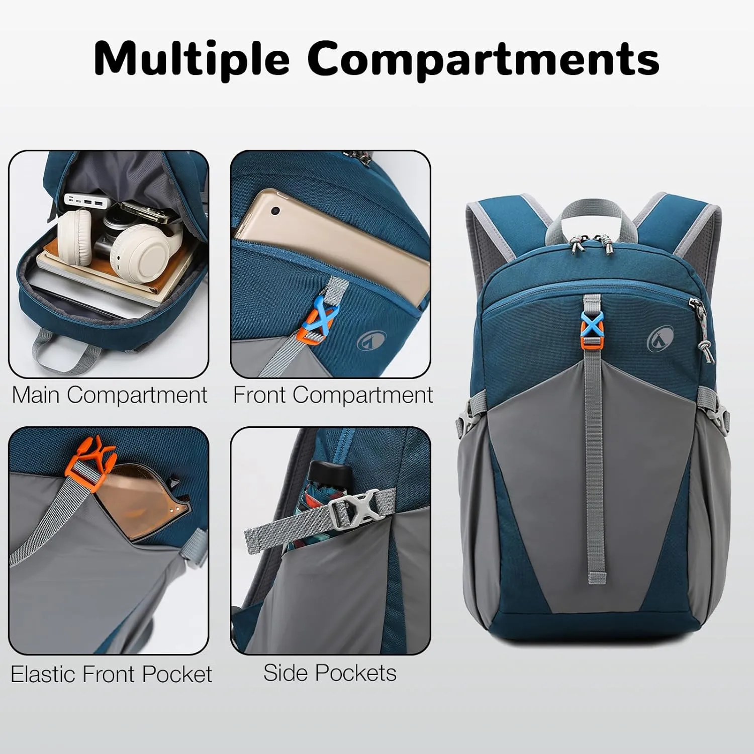 Lightweight Day Backpack, 12L Mini Hiking Backpack, Small Hiking Bag, Waterproof Day Pack, Outdoor Daypack for Women Men