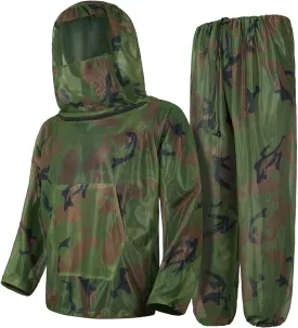 LOOGU Mosquito Suits, Net Bug Pants & Jacket Hood Sets - Ultra-fine Mesh - With Fishing, Hiking, Camping and Gardening