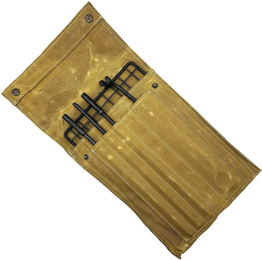 Lord & Field Bushcraft Grill Set w/ Waxed Canvas Carrying Case