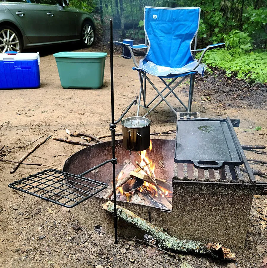 Lord & Field Bushcraft Grill Set w/ Waxed Canvas Carrying Case