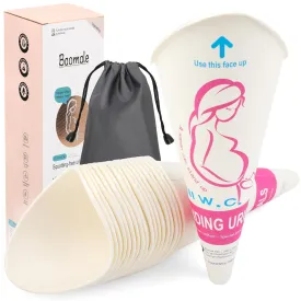 Luxiv 20 50 Pcs Disposable Female Urination Device, Portable Girl Urinal Funnel Women Outside Pee Cup Waterproof Paper Standing Pee Disposable Cup Female Urinal for Camping, Hiking (20)