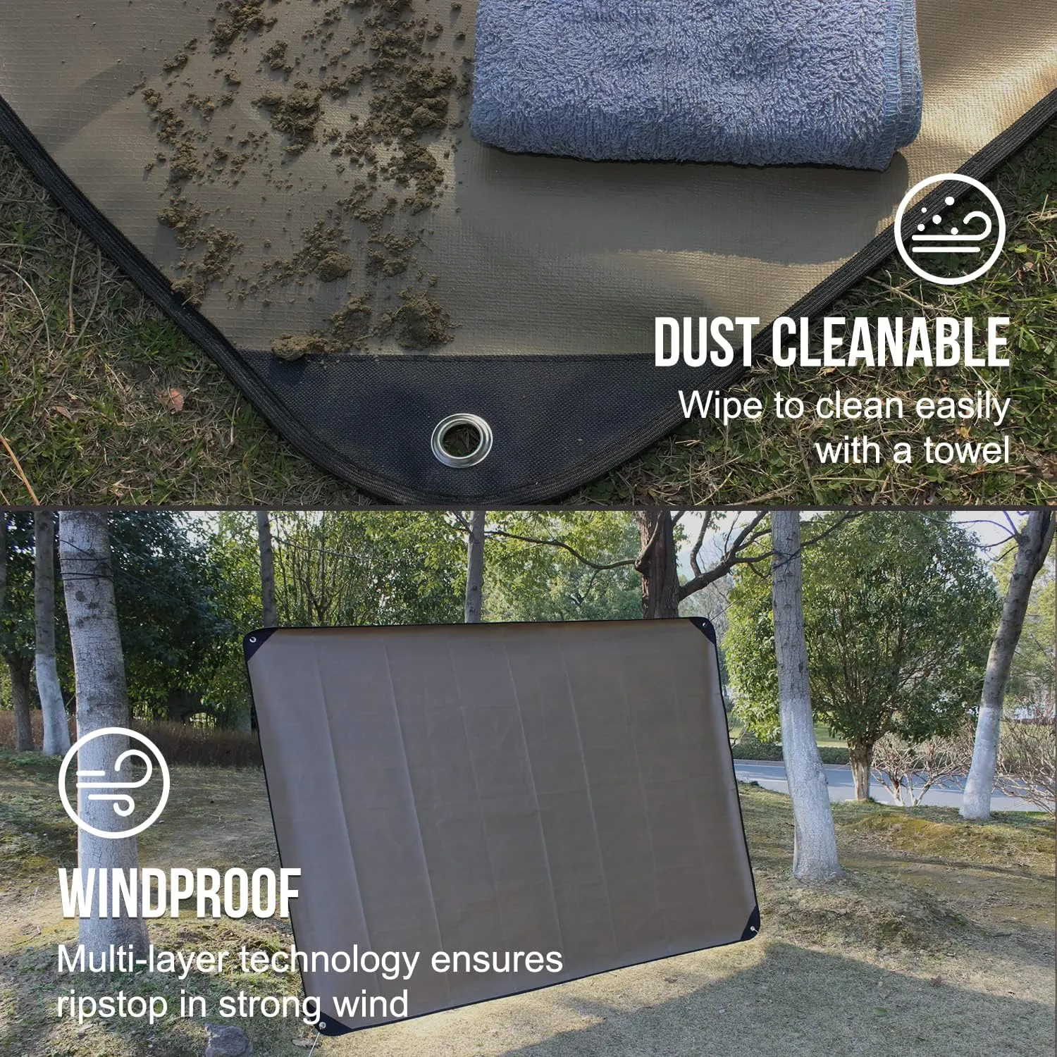 LYN Heavy Duty Emergency Blanket Survival Gear Waterproof Insulated Blanket Emergency Tarp for Camping, Hiking, Bushcraft
