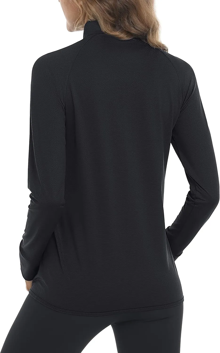 MAGCOMSEN Women's UPF 50  Lightweight Athletic Jacket Sun Protection Full Zip Long Sleeve Shirts Hiking Outdoor Pockets