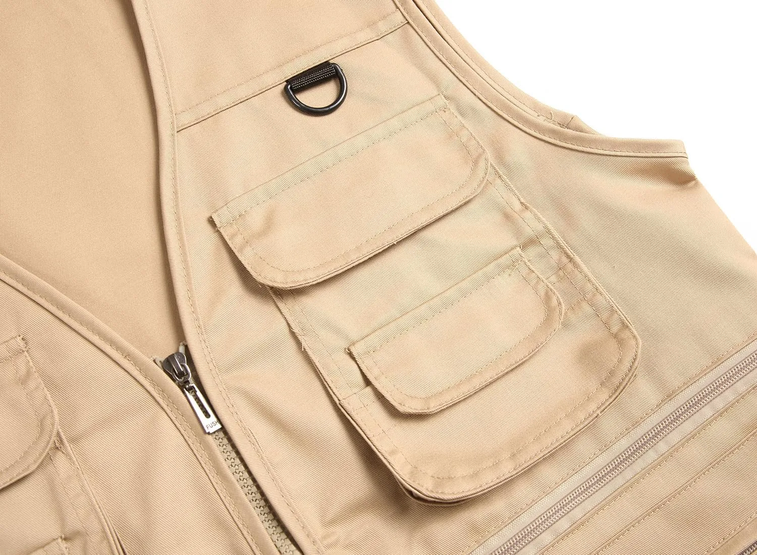 Mens Fishing Vest Summer Outdoor Work Safari Travel Photo Vest with Multi Pockets