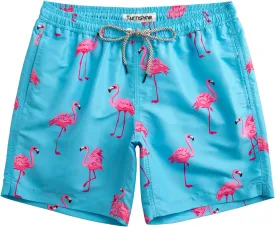Mens Swim Trunks 7" Quick Dry Bathing Suits with Mesh Lining Printed Shorts Swimwear