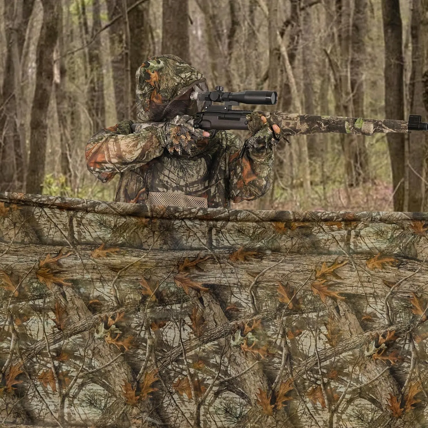 Mosquito Net Suit Camo Hunting Mesh Suit Bug Net Clothing with Hood for Outdoor Protection No-See-Ums Garden Camping
